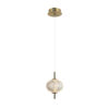 Pendant lamp Lux Lazie – modern pendant lamp in brass
