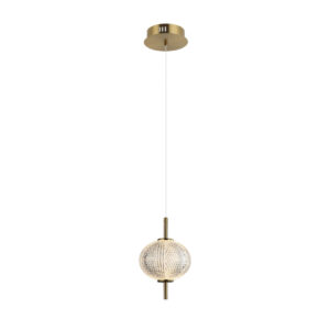 Pendant lamp Lux Lazie – modern pendant lamp in brass
