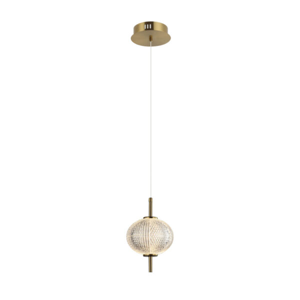 Pendant lamp Lux Lazie – modern pendant lamp in brass
