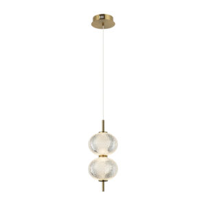 Pendant lamp Lux Lazie 10w – modern pendant lamp in brass