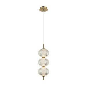 Pendant lamp Lux Lazie 13w – modern pendant lamp in brass