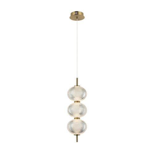 Pendant lamp Lux Lazie 13w – modern pendant lamp in brass