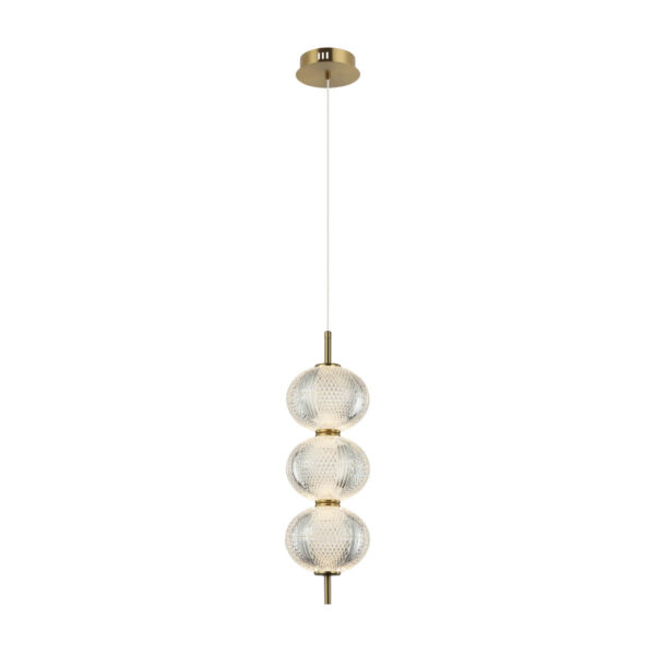 Pendant lamp Lux Lazie 13w – modern pendant lamp in brass