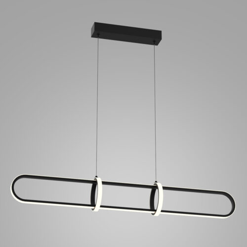 Pendant lamp Lux Cerrila – modern pendant lamp in black and steel