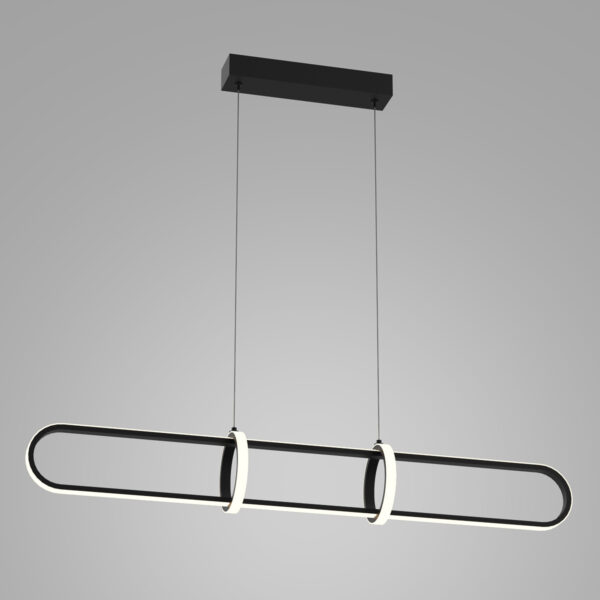 Pendant lamp Lux Cerrila – modern pendant lamp in black and steel