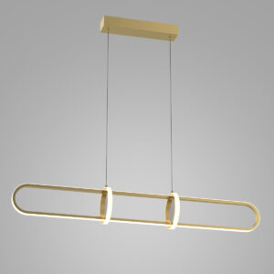 Pendant lamp Lux Cerrila 31.2w – modern pendant lamp in gold and steel