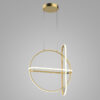 Pendant lamp Lux Cerrila – modern pendant lamp in gold and steel