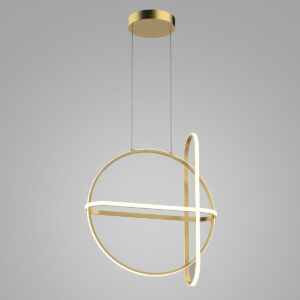 Pendant lamp Lux Cerrila – modern pendant lamp in gold and steel