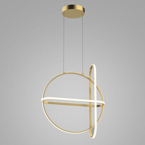 Pendant lamp Lux Cerrila – modern pendant lamp in gold and steel