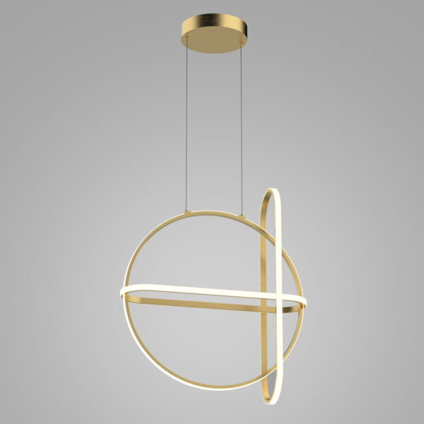 Pendant lamp Lux Cerrila – modern pendant lamp in gold and steel