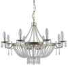 Pendant lamp Lux Cortina – modern pendant lamp in champagne and steel