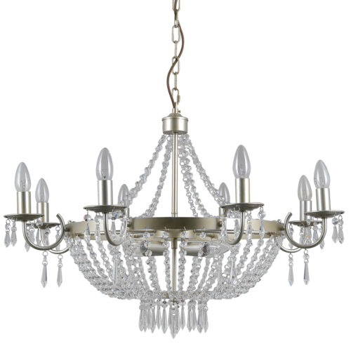 Pendant lamp Lux Cortina – modern pendant lamp in champagne and steel