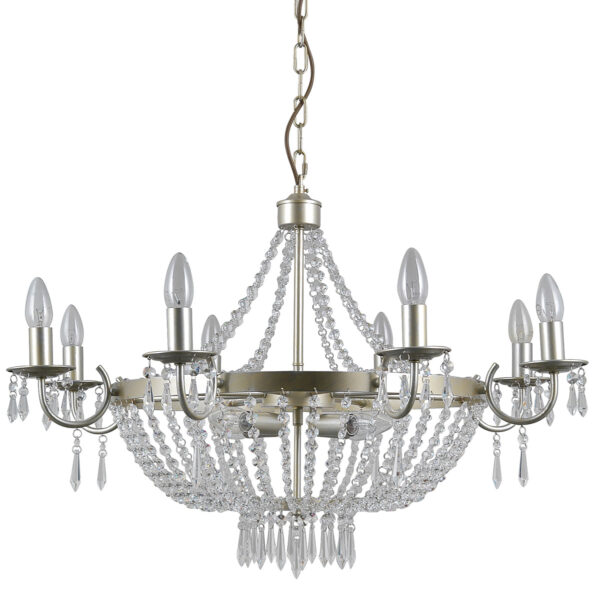 Pendant lamp Lux Cortina – modern pendant lamp in champagne and steel
