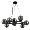 Pendant lamp Lux Montora – modern pendant lamp in satin black and steel