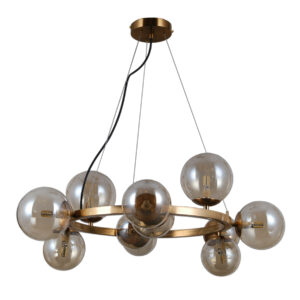 Pendant lamp Lux Montora 5w – modern pendant lamp in honey brass and steel