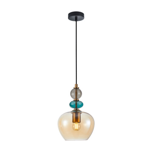 Pendant lamp Lux Busco – modern pendant lamp in amber