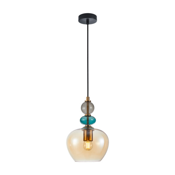 Pendant lamp Lux Busco – modern pendant lamp in amber