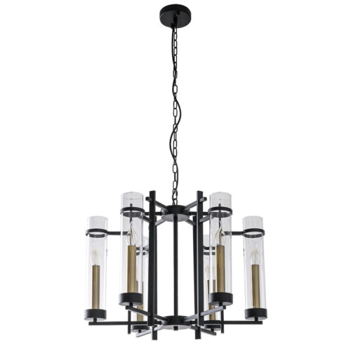 Pendant lamp Lux Aspen – modern pendant lamp in black and steel