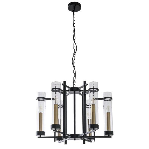 Pendant lamp Lux Aspen – modern pendant lamp in black and steel