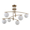 Pendant lamp Lux Senai – modern pendant lamp in honey brass and steel