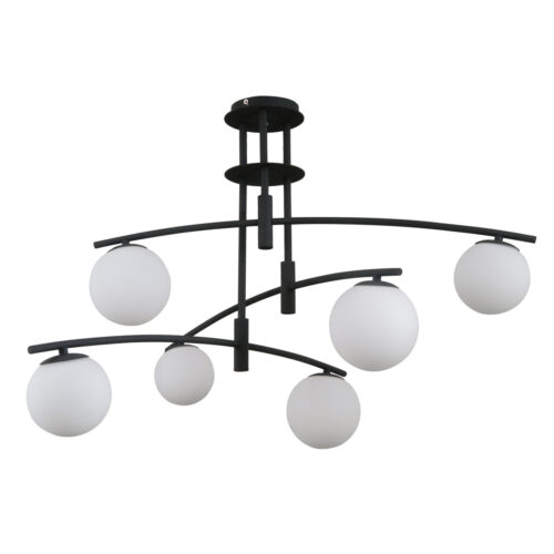 Pendant lamp Lux Senai – modern pendant lamp in black
