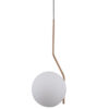 Pendant lamp Lux Carimi – modern pendant lamp in honey brass and steel
