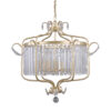 Pendant lamp Lux Rinaldo – modern pendant lamp in champagne gold and steel