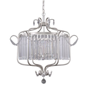 Pendant lamp Lux Rinaldo 40w – modern pendant lamp in champagne silver and steel