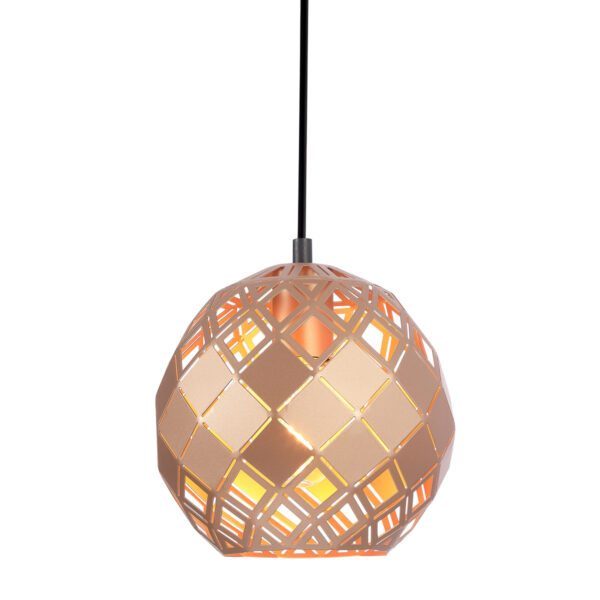 Pendant lamp Lux Paulela – modern pendant lamp in gold and steel