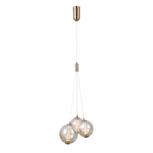 Pendant lamp Lux Butero 12w – modern pendant lamp in gold and aluminum