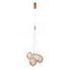 Pendant lamp Lux Butero 20w – modern pendant lamp in gold and aluminum