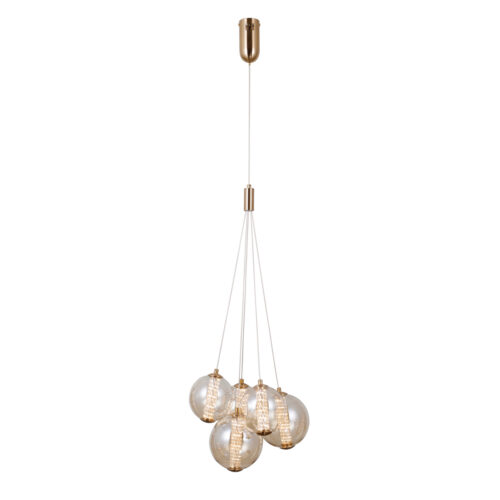 Pendant lamp Lux Butero 20w – modern pendant lamp in gold and aluminum