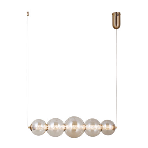 Pendant lamp Lux Butero 18w – modern pendant lamp in gold and aluminum