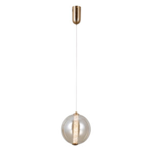 Pendant lamp Lux Butero 9W – modern pendant lamp in gold and aluminum
