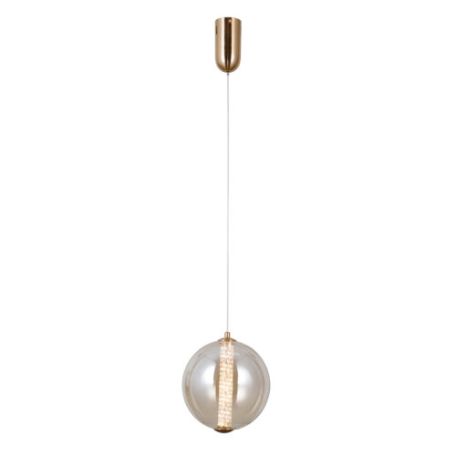 Pendant lamp Lux Butero 9W – modern pendant lamp in gold and aluminum
