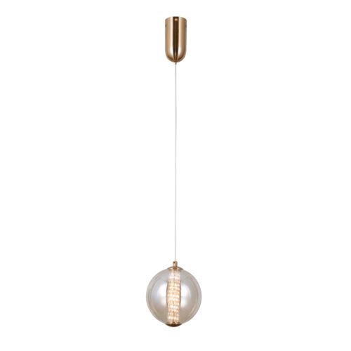 Pendant lamp Lux Butero – modern pendant lamp in gold and aluminum