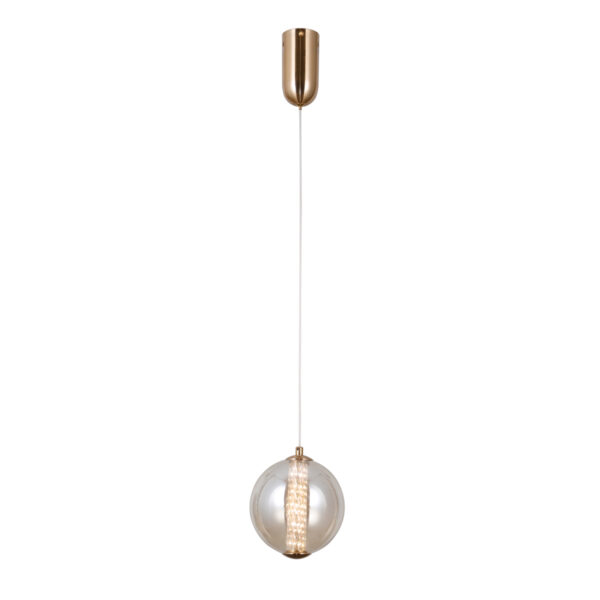 Pendant lamp Lux Butero – modern pendant lamp in gold and aluminum