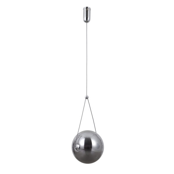 Pendant lamp Lux Rastia – modern pendant lamp in chrome and steel