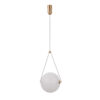 Pendant lamp Lux Rastia – modern pendant lamp in gold and aluminum