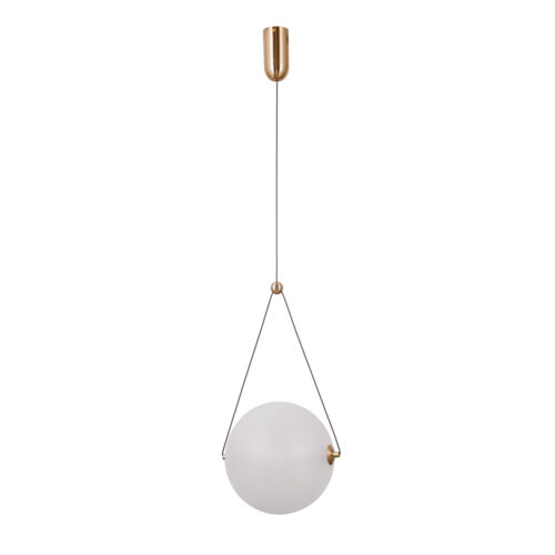 Pendant lamp Lux Rastia – modern pendant lamp in gold and aluminum