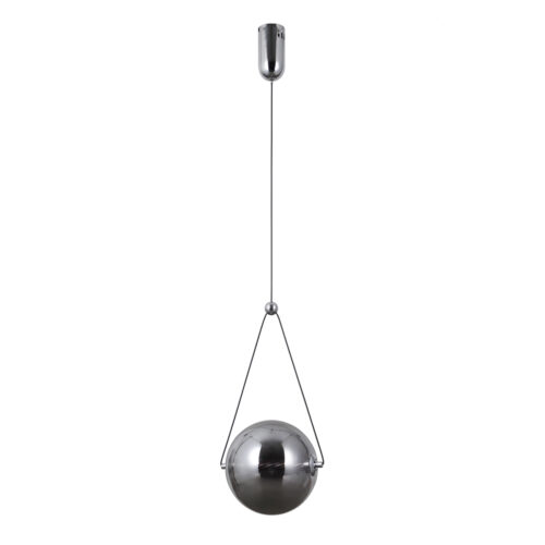 Pendant lamp Lux Rastia – modern pendant lamp in chrome and aluminum