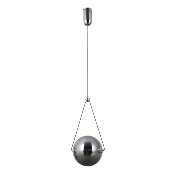 Pendant lamp Lux Rastia – modern pendant lamp in chrome and aluminum