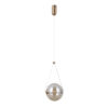 Pendant lamp Lux Rastia 9W – modern pendant lamp in gold and aluminum