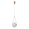 Pendant lamp Lux Rastia – modern pendant lamp in gold and aluminum