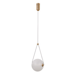 Pendant lamp Lux Rastia – modern pendant lamp in gold and aluminum