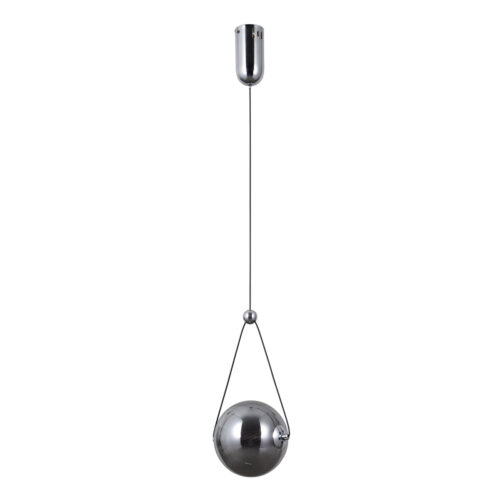 Pendant lamp Lux Rastia – modern pendant lamp in chrome and aluminum