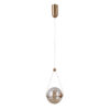 Pendant lamp Lux Rastia – modern pendant lamp in gold and aluminum