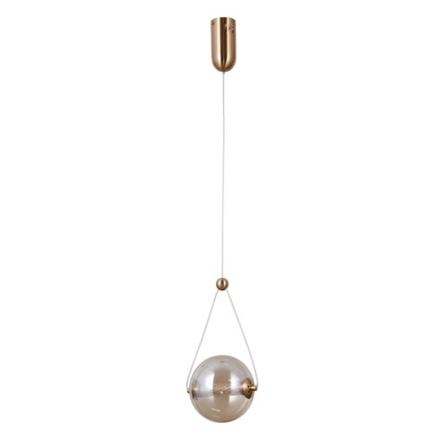Pendant lamp Lux Rastia – modern pendant lamp in gold and aluminum