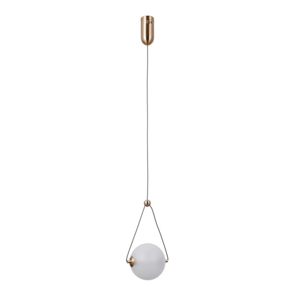 Pendant lamp Lux Rastia 6w – modern pendant lamp in gold and aluminum