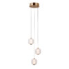 Pendant lamp Lux Ganti 8w – modern pendant lamp in gold and aluminum